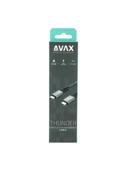 Avax CB902 THUNDER USB4 Cable 1m Grey