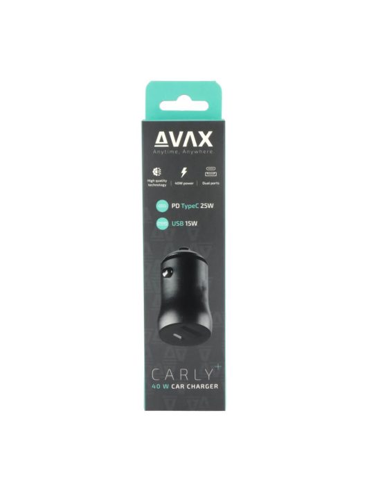 Avax CC601B CARLY+ 40W Car Charger Black