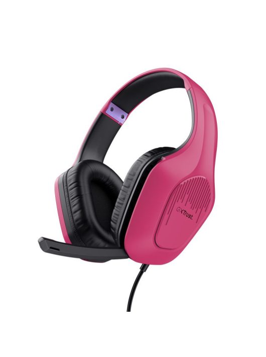 Trust GXT415 Zirox Lightweight Gaming Headset Pink