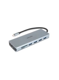   Dicota USB-C 13-in-1 Docking Station 4K HDMI/DP PD 100W Silver