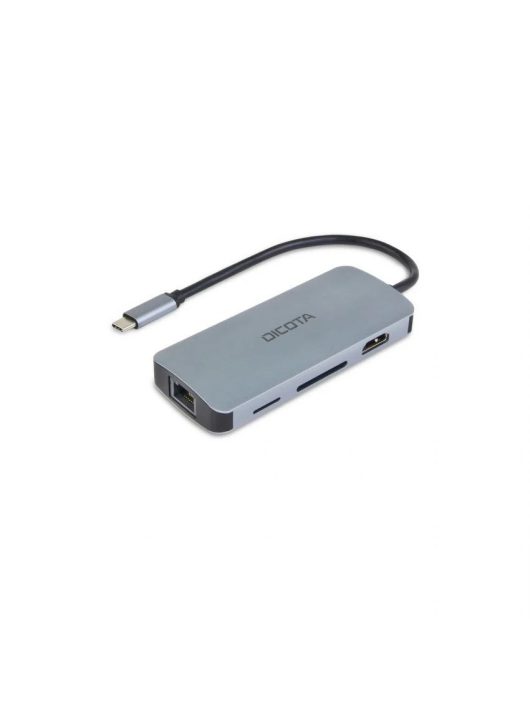 Dicota USB-C 8-in-1 Multi Hub 4K PD 100W Silver