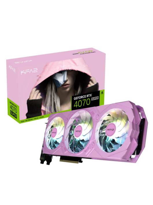 KFA2 GeForce RTX 4070 Super 12GB DDR6X EX OC Gamer Pink (1-Click OC)