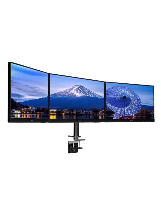 iiyama DS1003C-B1 Simple And Functional Triple Desktop Arm 10"-27" Black