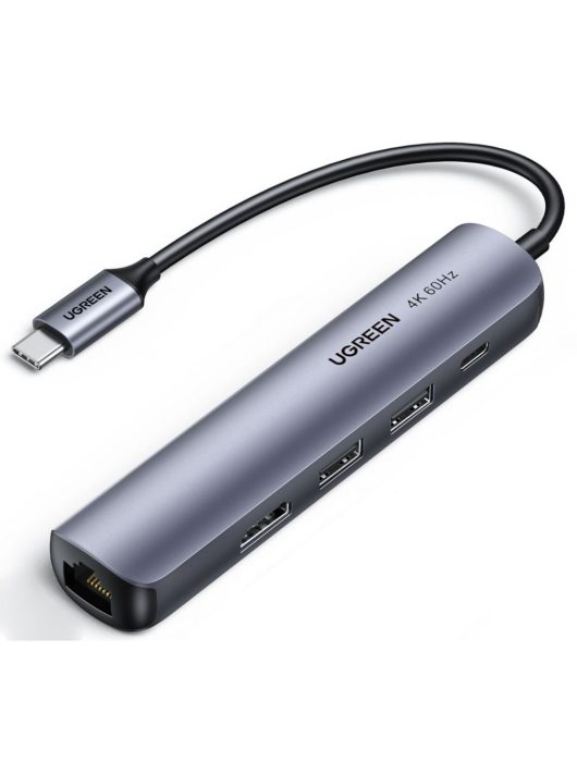 UGREEN 6-in-1 USB-C Hub Grey