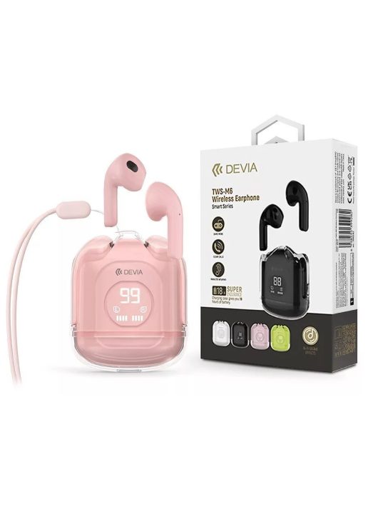 Devia ST399305 TWS-M6 Bluetooth Headset Pink 