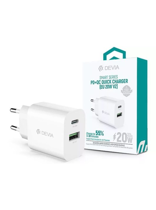 Devia ST385247 20W Wall Charger White