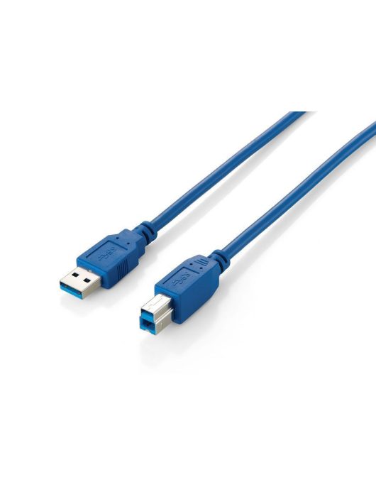 EQuip USB3.0 Cable Type A Male to Type B Male 1m Blue