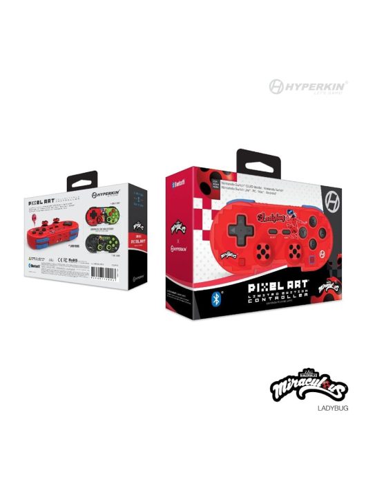 HYPERKIN  Pixel Art Miraculous Gamepad Ladybug