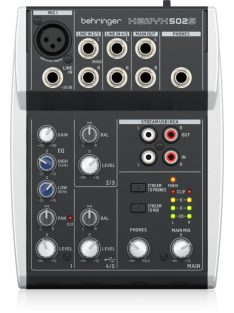   Behringer XENYX 502S Premium Analog 5-Input Mixer with USB Streaming Interface