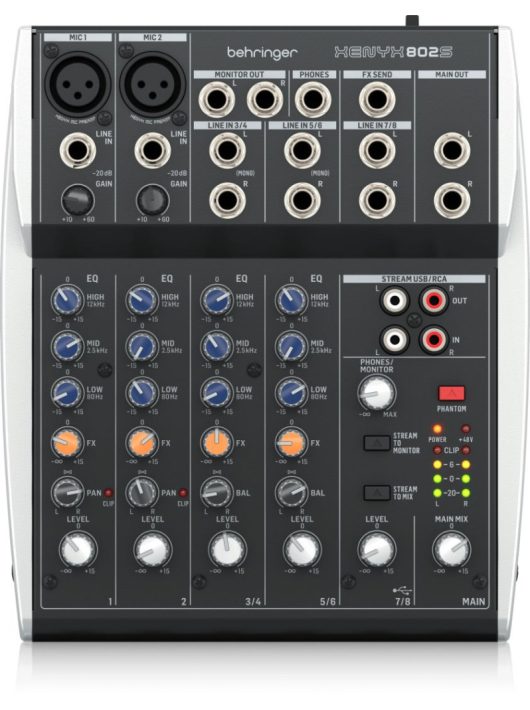 Behringer XENYX 802S Keverőpult Silver/Grey