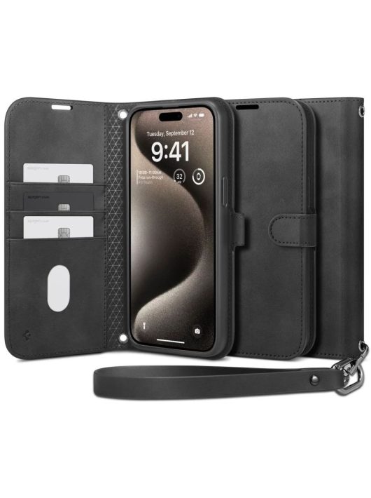 Spigen Wallet S Pro iPhone 15 Pro Black 