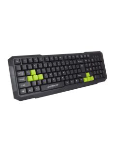 Esperanza Aspis Gaming Keyboard Black/Green UK