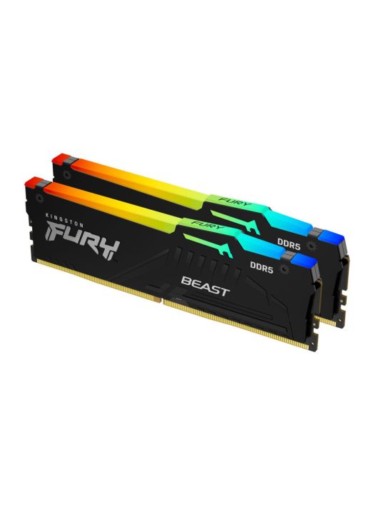 Kingston 32GB DDR5 6000MHz Kit(2x16GB) Fury Beast RGB XMP Black