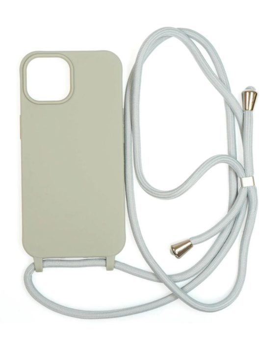 Mobile Origin Lanyard Case iPhone 15 Light Grey 