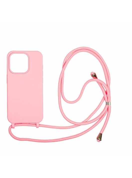 Mobile Origin Lanyard Case iPhone 15 Pink 