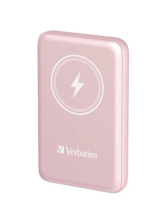 Verbatim Charge 'n' Go Magnetic Wireless 5000mAh PowerBank Pink