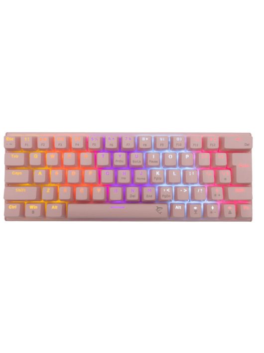 White Shark Wakizashi Blue Switches Gaming Keyboard Pink US