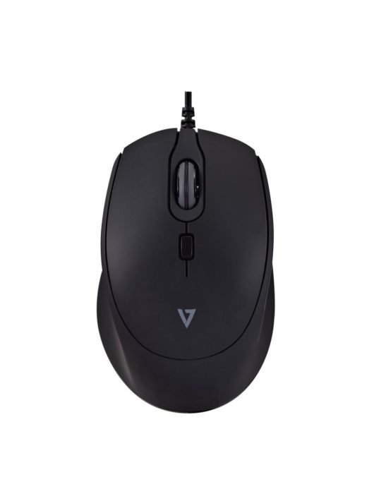 V7 MU350 USB Wired Pro Silent Mouse Black