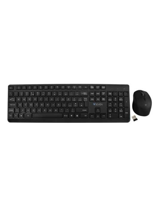 V7 CKW350 Wireless Keyboard and Mouse Combo Black UK