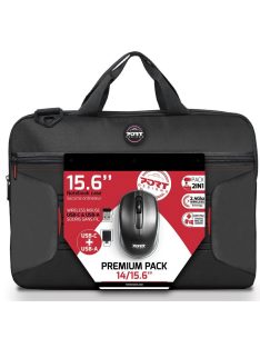 Port Designs PC Bag + Wireless Mouse 15,6" Black