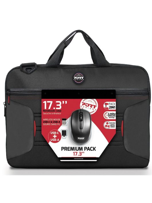 Port Designs Wireless PC & Mouse Bag 17,3" Black