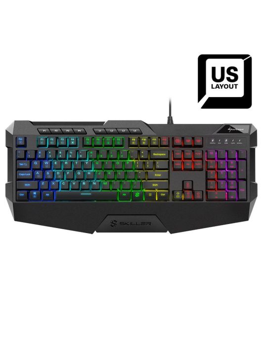 Sharkoon Skiller SGK4 RGB Gaming Keyboard Black US