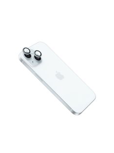   FIXED kameralencse védő biztonsági üveg Apple iPhone 15/15 Plus készülékekhez, világoskék kerettel, FIXGC2-1200-LGBL