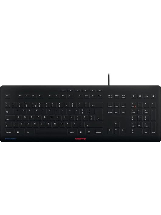 Cherry STREAM PROTECT Keyboard Black UK