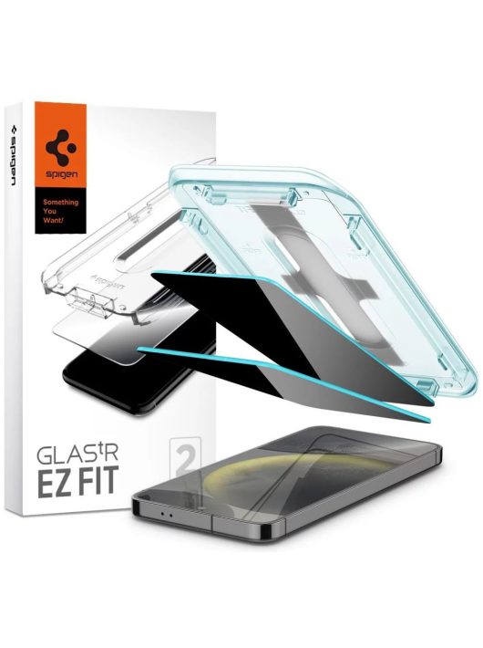 Spigen Glass tR EZ Fit Privacy Samsung Galaxy S24+ 2 Pack