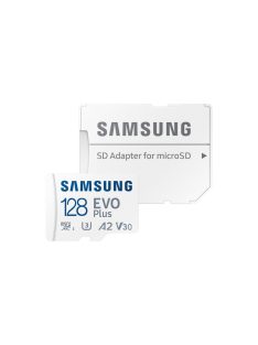   Samsung 128GB microSDXC EVO Plus Class10 U3 A2 V30 + adapterrel