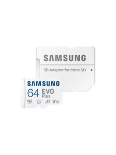   Samsung 64GB microSDXC EVO Plus Class10 U3 A2 V30 + adapterrel