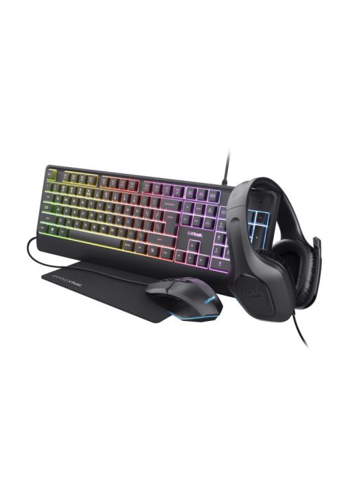 Trust GXT792 Quadrox 4in1 Gamer bundle Black HU