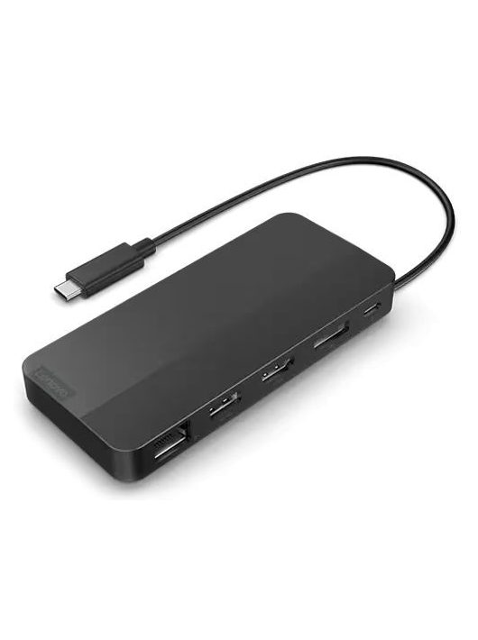 Lenovo USB-C Dual Display Travel Dock Black