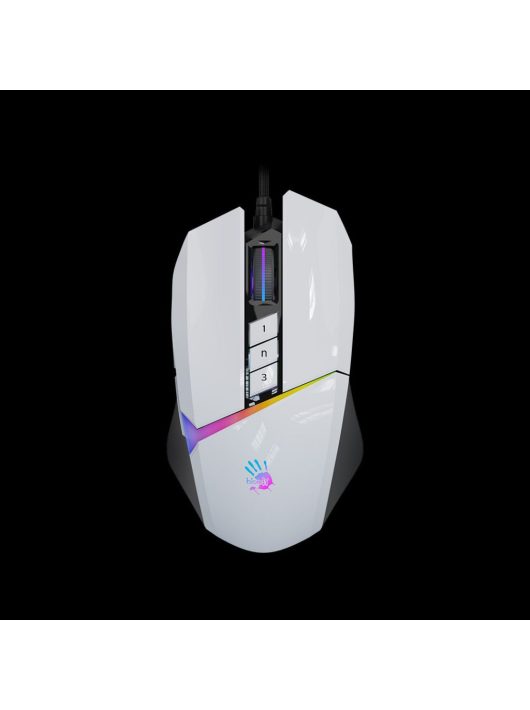 A4-Tech Bloody W60 Max Activated RGB Gaming mouse Panda White