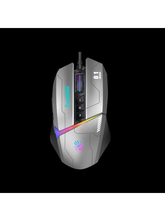 A4-Tech Bloody W60 Max Activated RGB Gaming mouse Gun Grey 