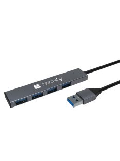 TECHLY  4-portos USB3.2 HUB Black