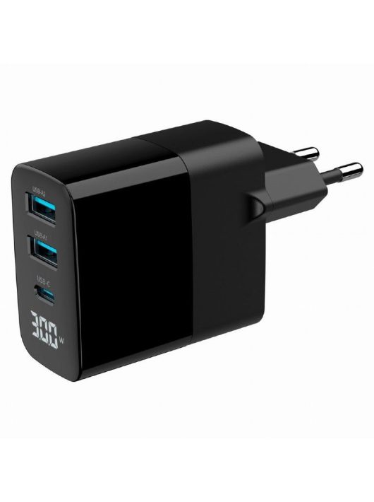 Gembird 3-Port 30W USB Fast Charger Black