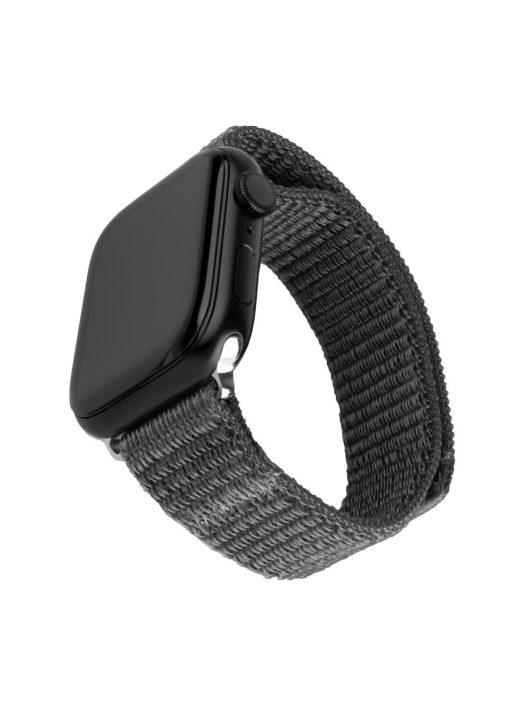 FIXED nylon sportos óraszíj Apple Watch 38/40/41mm-es okosórához, sötétszürke FIXNST2-436-GR