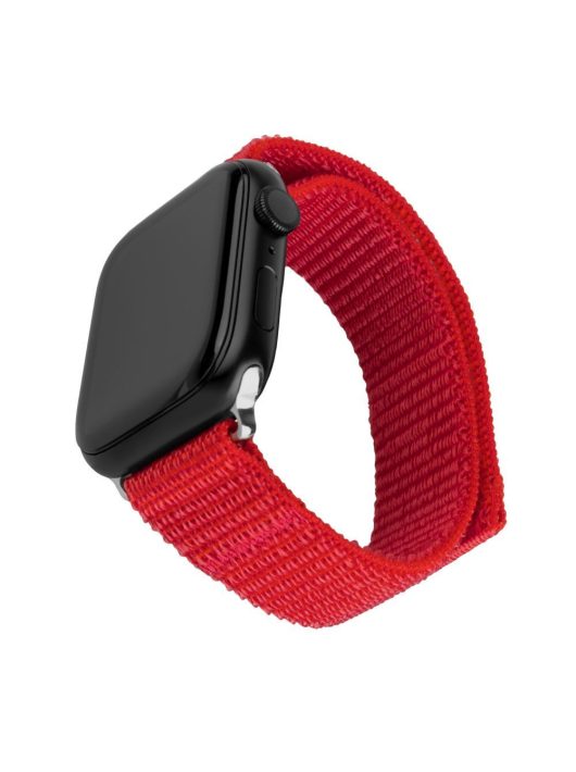 FIXED nylon sportos óraszíj Apple Watch 38/40/41mm-es okosórához, piros FIXNST2-436-RD