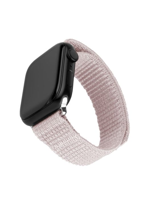 FIXED nylon sportos óraszíj Apple Watch 42/44/45mm-es okosórához, rózsa arany FIXNST2-434-ROGD