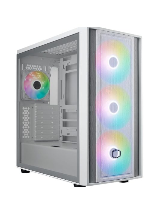 Cooler Master MasterBox 600 Tempered Glass White