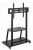 Gembird TVS-100F-01 TV floor stand with caster wheels 37"-100" Black