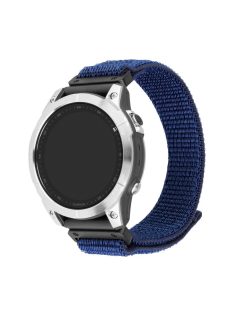   FIXED nylon sportos óraszíj Garmin QuickFit 22mm-es okosórához, sötétkék FIXNST2-QF22mm-DBL