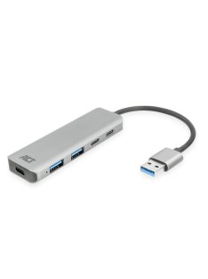 ACT AC6125 4-portos USB3.0 HUB Grey