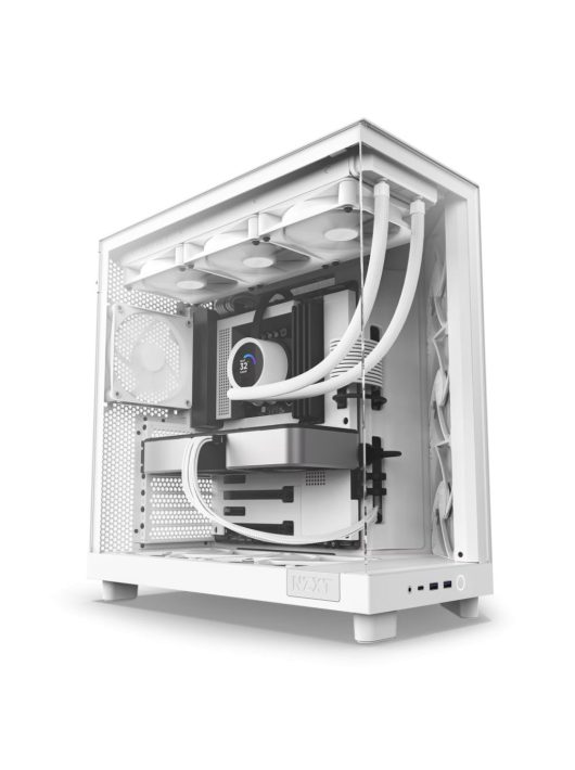 NZXT H6 Flow (2023) Tempered Glass Matte White