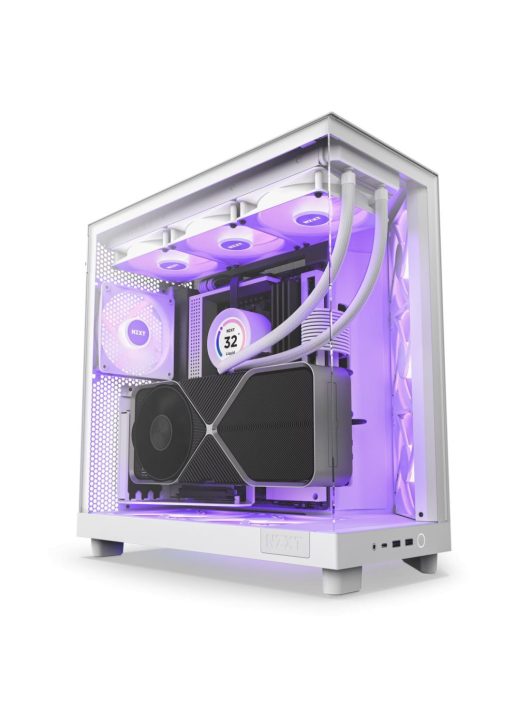 NZXT H6 Flow RGB (2023) Tempered Glass Matte White 