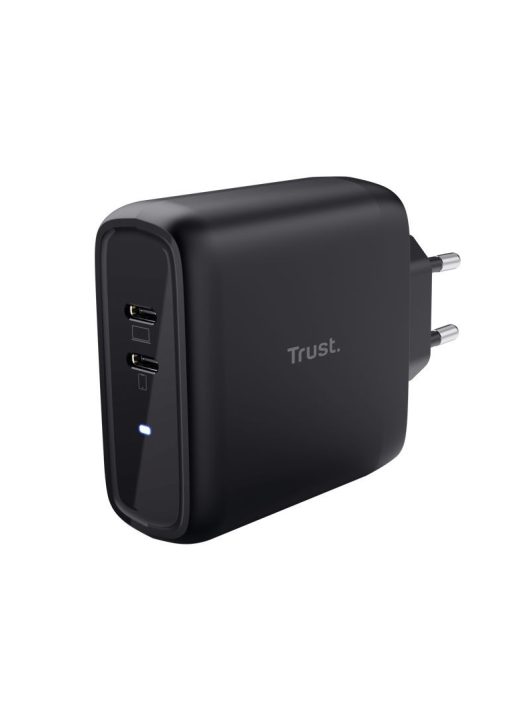 Trust Maxo Dual 65W USB-C Charger Black 