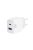 ACT AC2122 USB-C & USB-A charger 20W with Power Delivery White