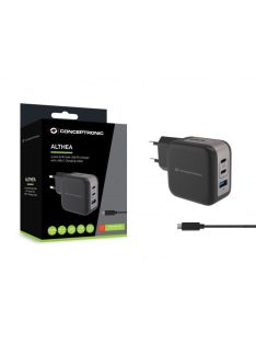 Conceptronic  3-Port 67W USB Charger Black