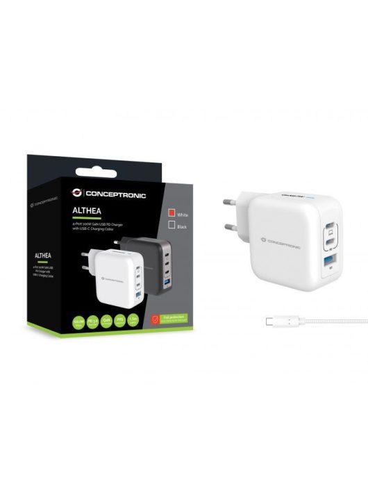 Conceptronic  4-Port 100W USB Charger White